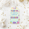 Printable Custom Birthday Gift Tag Box - 2 x 3.5 inches