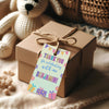 Printable Custom Birthday Gift Tag Box - 2 x 3.5 inches