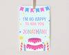 Printable Custom Birthday Cake Gift Tag - 2 x 3.5 inches